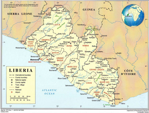 Liberia Map